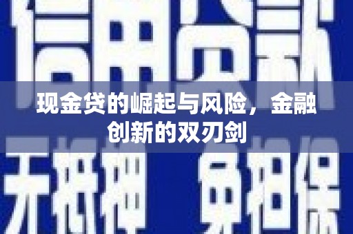 解放现金贷的崛起与风险，金融创新的双刃剑