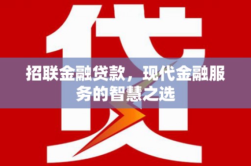 解放招联金融贷款，现代金融服务的智慧之选