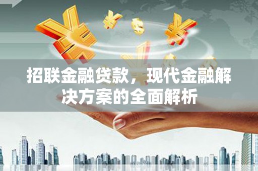 解放招联金融贷款，现代金融解决方案的全面解析
