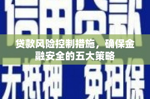 解放贷款风险控制措施，确保金融安全的五大策略