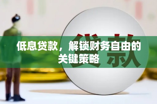 解放低息贷款，解锁财务自由的关键策略