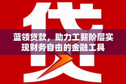 解放蓝领贷款，助力工薪阶层实现财务自由的金融工具